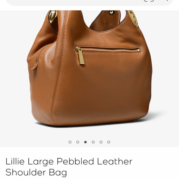 BRAND NEW Michael Kors Lillie Large Pebbled Leather Shoulder Bag! - Picture 6 of 6
